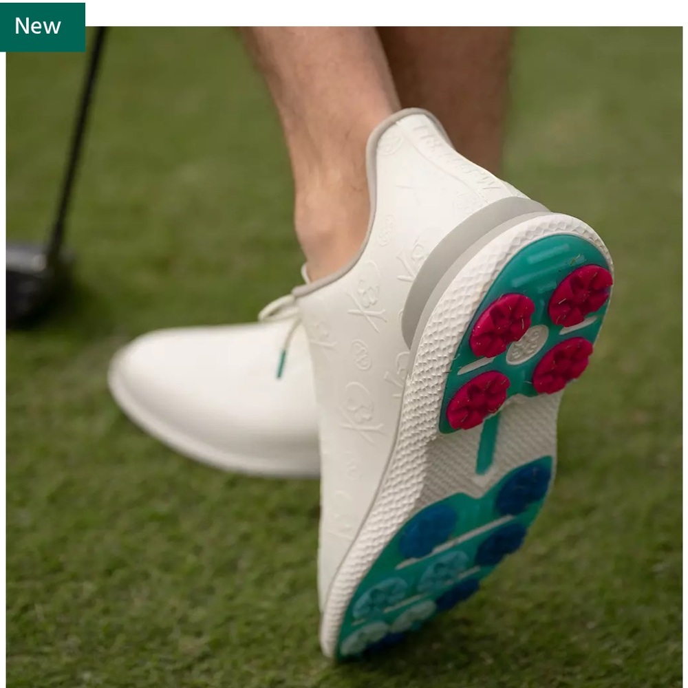 G/FORE Men’s Gallivan2r Embossed Skull & Tees Golf Shoes-White/Nimbus-Size 11.5 - Picture 3 of 9